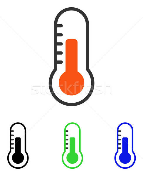 商业照片: 温度 · 向量 · 图标 · 插图 · 风格 · 标志性的