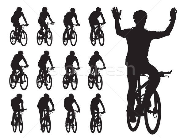 商业照片: 自行车 · 种族 ·集· 骑自行车 · 剪影 · 自行车