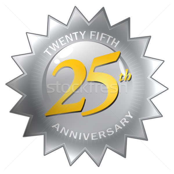 stock photo: 25th anniversary seal