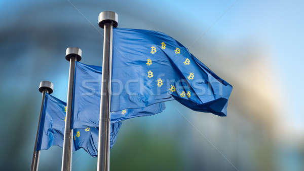 bitcoin在欧盟旗子的货币符号