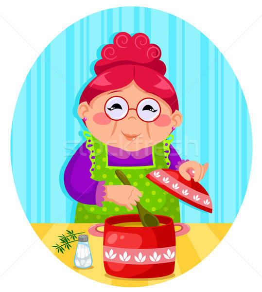 烹饪 奶奶 快乐 女子 汤 家庭 商业照片 ayelet_keshet