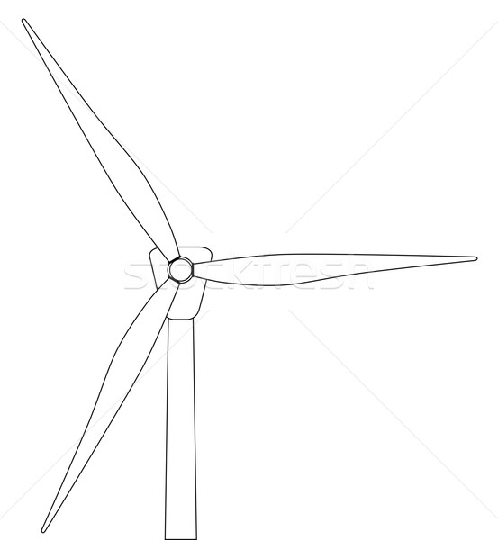 风力发电机组 商业照片和矢量图