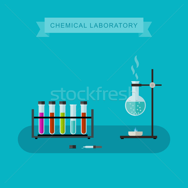 商业照片: 化学 · 实验室 · 旗帜 · 向量 · 图标 · 科学的