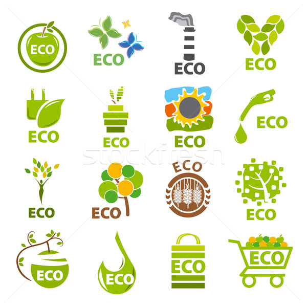 生态 树 草 biggest collection of vector logos eco