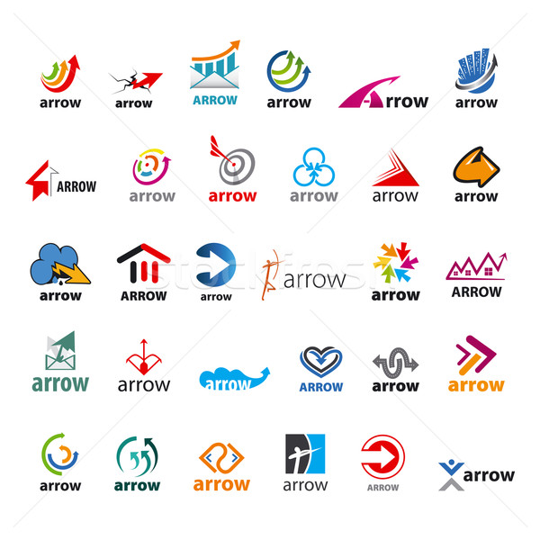 向量    标志    箭头    业务 / large set of vector logos arrow