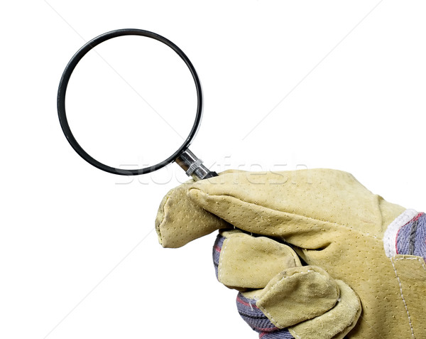 商业照片: 工人 · 搜索 · 放大镜 · 男子 · 产业 · 手套