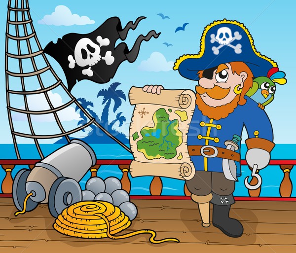 stock photo: pirate ship deck topic 2