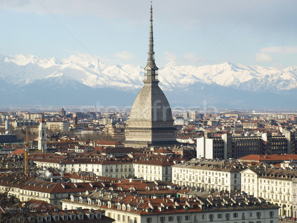 都灵 意大利 全景 视图 城市 全景 商业照片 claudiodivizia