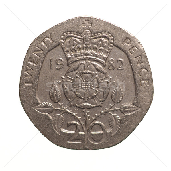 商业照片: 二十 · 硬币 · 英镑 · 20 · 货币 · 联合王国