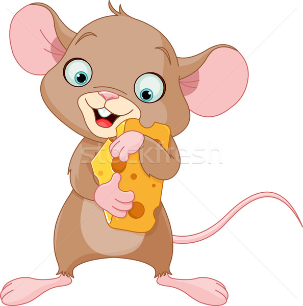 商业照片 / 矢量图: 鼠标 ·片· 奶酪 · 可爱 · 艺术 / cute mouse