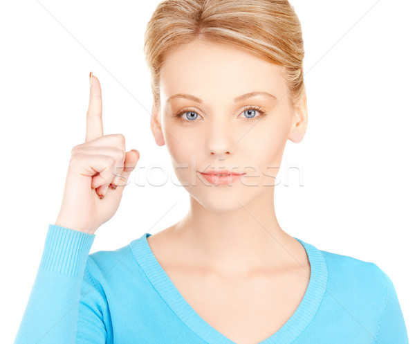 商业照片: 女子 · 手指 ·上· 图片 · 吸引力 · 年轻女子