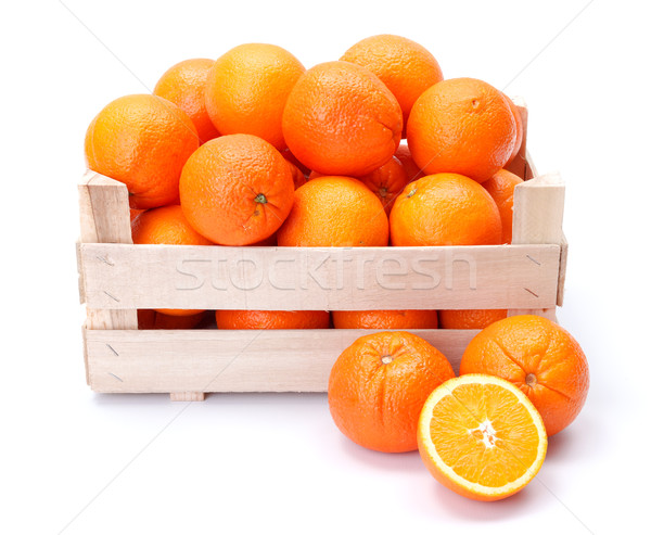 增加至灯箱 商业照片 #5233060oranges in wooden box 由      上线