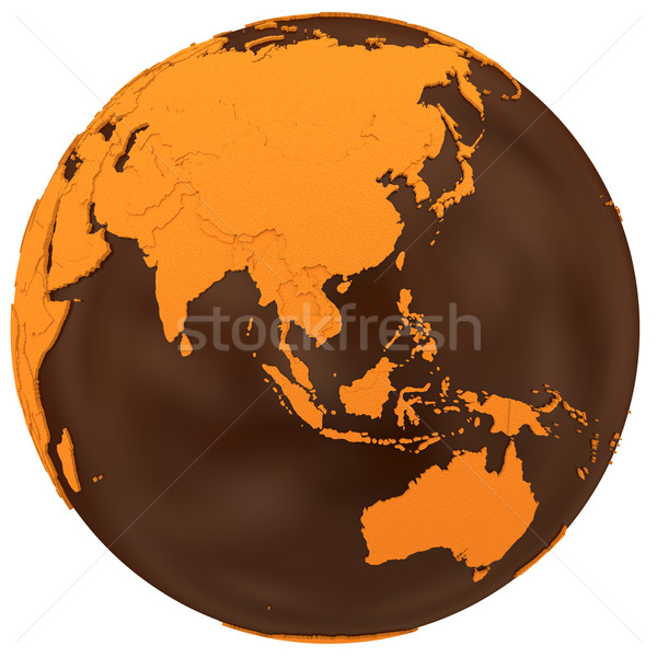 商业照片: 亚洲 · 巧克力 · 地球 · 东南亚 · 模型 · 地球