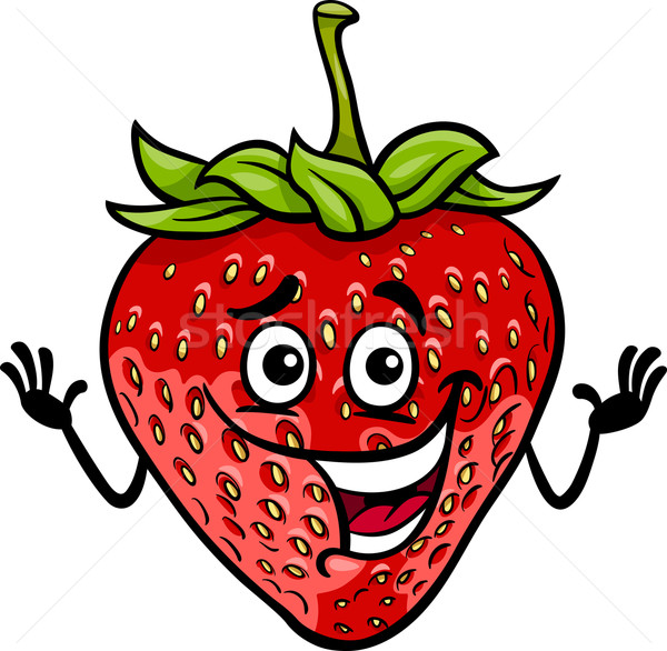 商业照片: 滑稽 · 草莓 · 水果 · 漫画 · 插图 · 食品