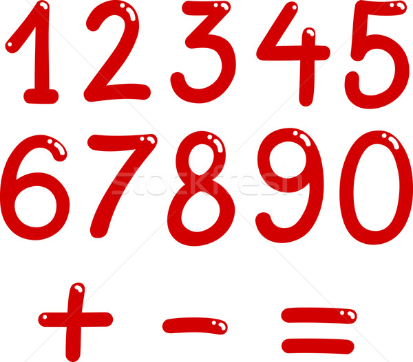 数字 零九 插图 数学 符号 商业照片 izakowski