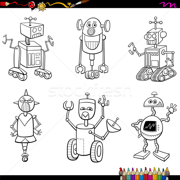 商业照片: 机器人 · 图画书 · 漫画 · 插图