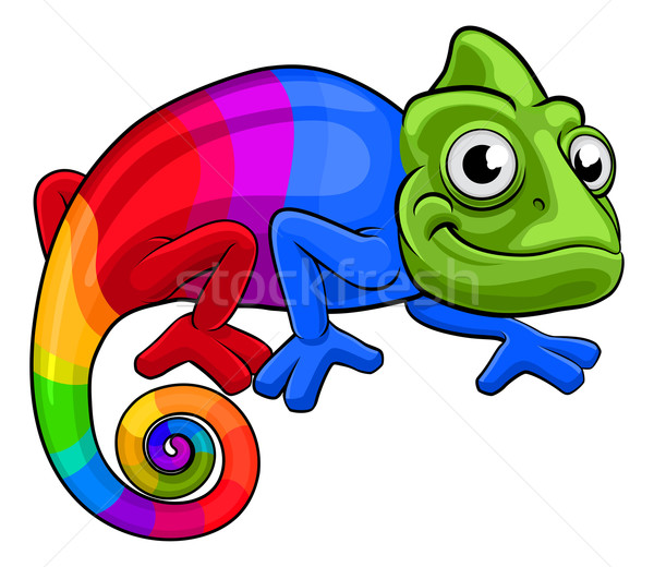 商业照片: 变色龙 · 漫画 · 彩虹 · 吉祥物 ·缋· 蜥蜴