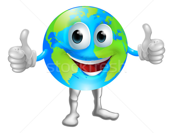 商业照片: 地球 · 吉祥物 · 字符 · 世界 · 露齿而笑
