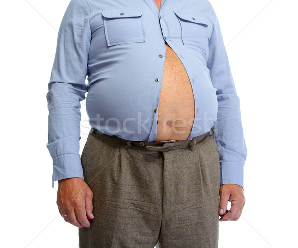 商业照片: 胖子 ·肚· 高级 · 男子 · 脂肪 ·胃