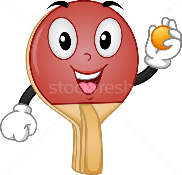 商业照片: 乒乓球 · 吉祥物 · 插图 ·球
