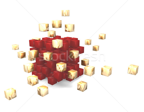 stock photo: abstract cube 3d
