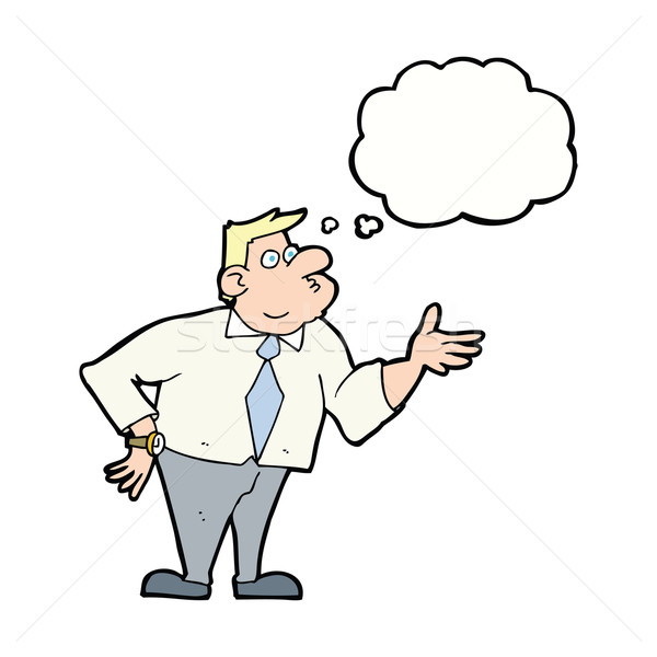 商业照片: 漫画 · 商人 ·问· 问题 · 思想泡沫 ·手