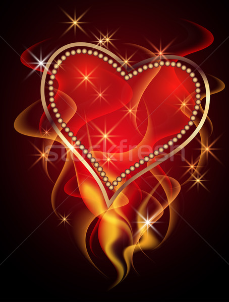 heartburning,burningart 卡 燃烧 心脏 装饰的 吸烟 质地 / burning heart