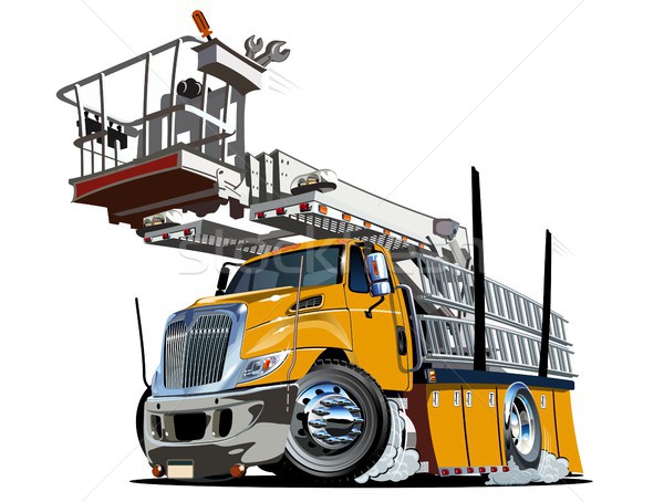 商业照片: 漫画 ·抬· 卡车 · 向量 · eps10