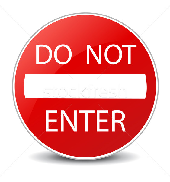 增加至灯箱 商业照片 / 插图 #2604062do not enter warning sign