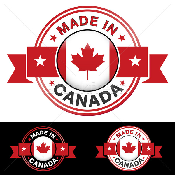商业照片: 加拿大 · 徽章 · 标签 · 图标 · 色带 · 中央