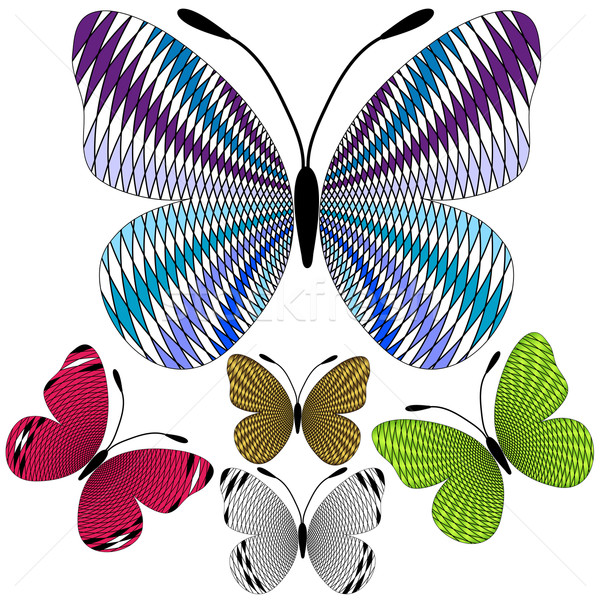 商业照片: 集· 抽象 · 镶嵌 · 蝴蝶 · 装饰的 · 设计