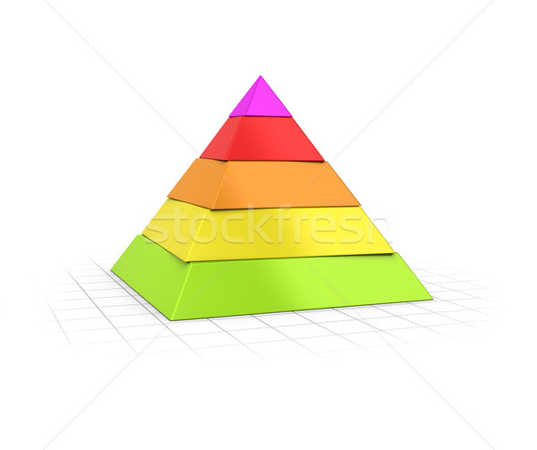 商业照片: 金字塔 ·五· 三维渲染 ·层· 透视