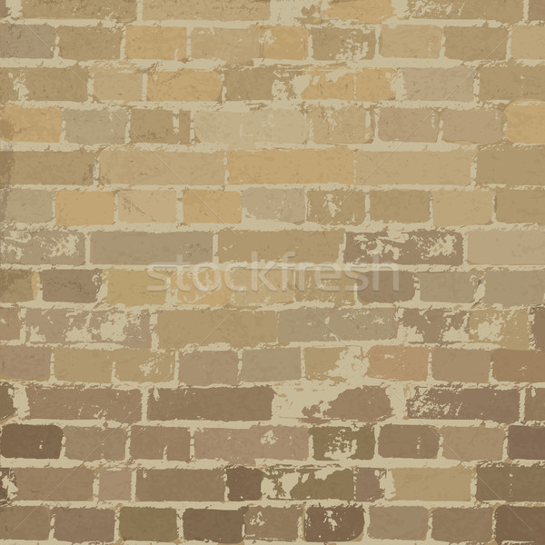 米色    砖墙    质地    向量    eps10 / beige brick wall texture