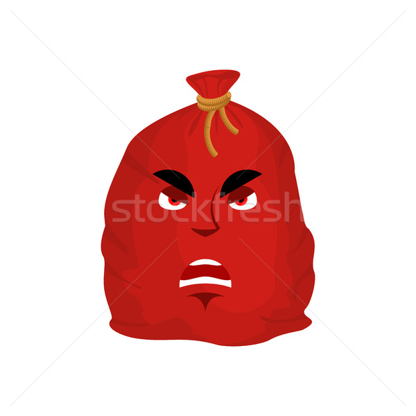 red christmas sack with gift emoji.