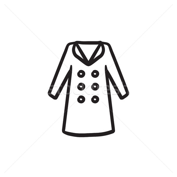 coat sketch icon for infographic, ebbsite
