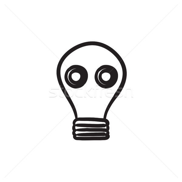 gas mask sketch icon for infographic, website or app.