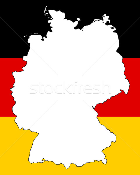 增加至灯箱 商业照片 / 插图 #1640977map and flag of germany 由