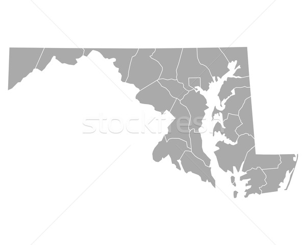 商业照片: 地图 · 马里兰州 · 背景 ·线· 向量 · 插图