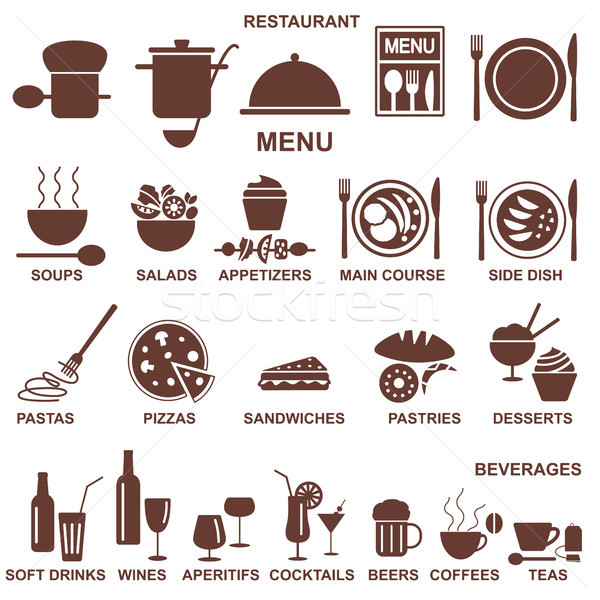 商业照片: 餐厅 · 菜单 · 剪影 · 餐厅的食物 · 饮料