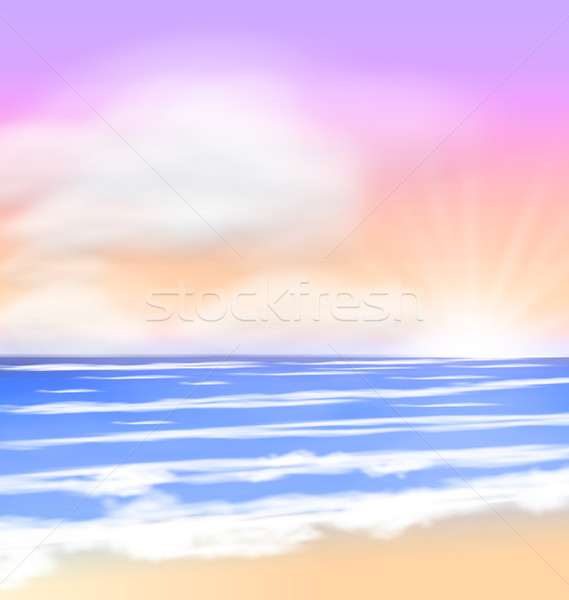 bright sun,bright sunshine 日出 · 光明 · 太阳 · 蓬松 · 云 / sea sunrise with bright sun