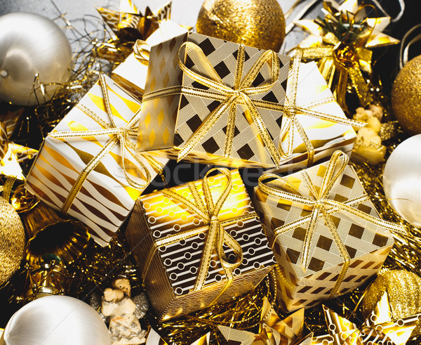 商业照片: 圣诞节 · 装饰 · 礼品 ·框· 礼物