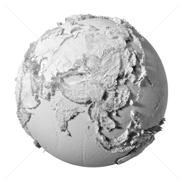 商业照片: 灰色 · 地球 · 亚洲 · 实际 · 模型 · 地球