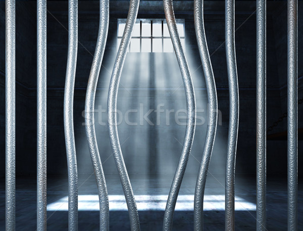 监狱3d 金属 酒吧 抽象 窗口 商业照片 tiero
