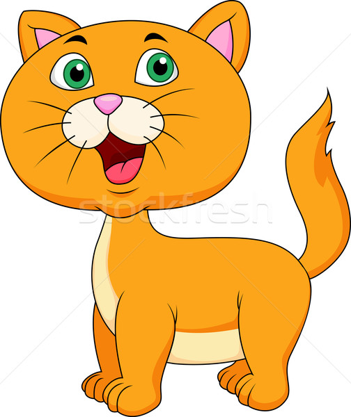 cute cat cartoon stock photo tigatelu