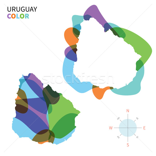 抽象 向量 颜色 地图 乌拉圭 透明 商业照片 tkacchuk