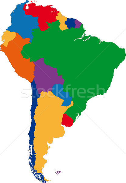 商业照片: 南美洲  地图设计