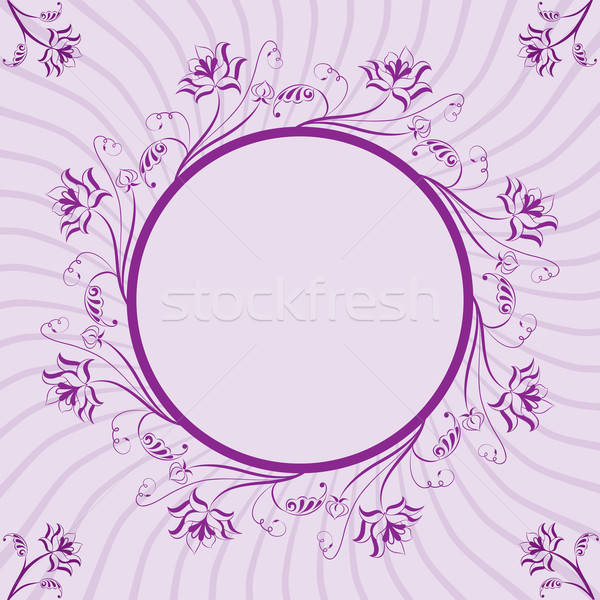 Floral Rahmen Element Design Vektor Blume Stock foto © -TAlex-