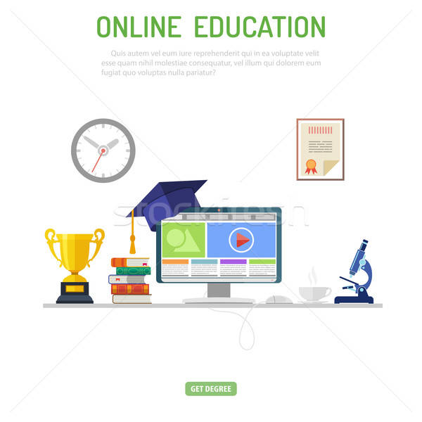 Online Education Concept Stock photo © -TAlex-