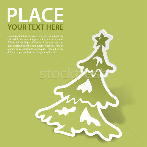 Christmas sticker Stock photo © -TAlex-