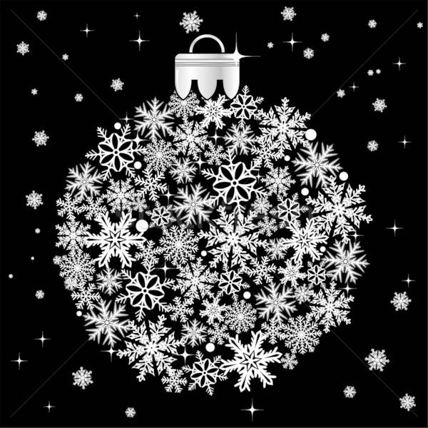 Natale gingillo stilizzato elemento design sfondo Foto d'archivio © -TAlex-